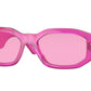 Versace VE4361 Irregular Sunglasses  5334/5-Transparent Fuxia 53-140-18 - Color Map Pink
