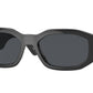 Versace VE4361 Irregular Sunglasses  536087-Black 53-140-18 - Color Map Black