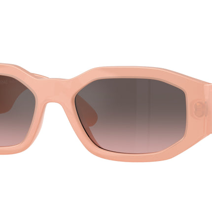 Versace VE4361 Irregular Sunglasses  539258-Nude Opal 53-140-18 - Color Map Pink
