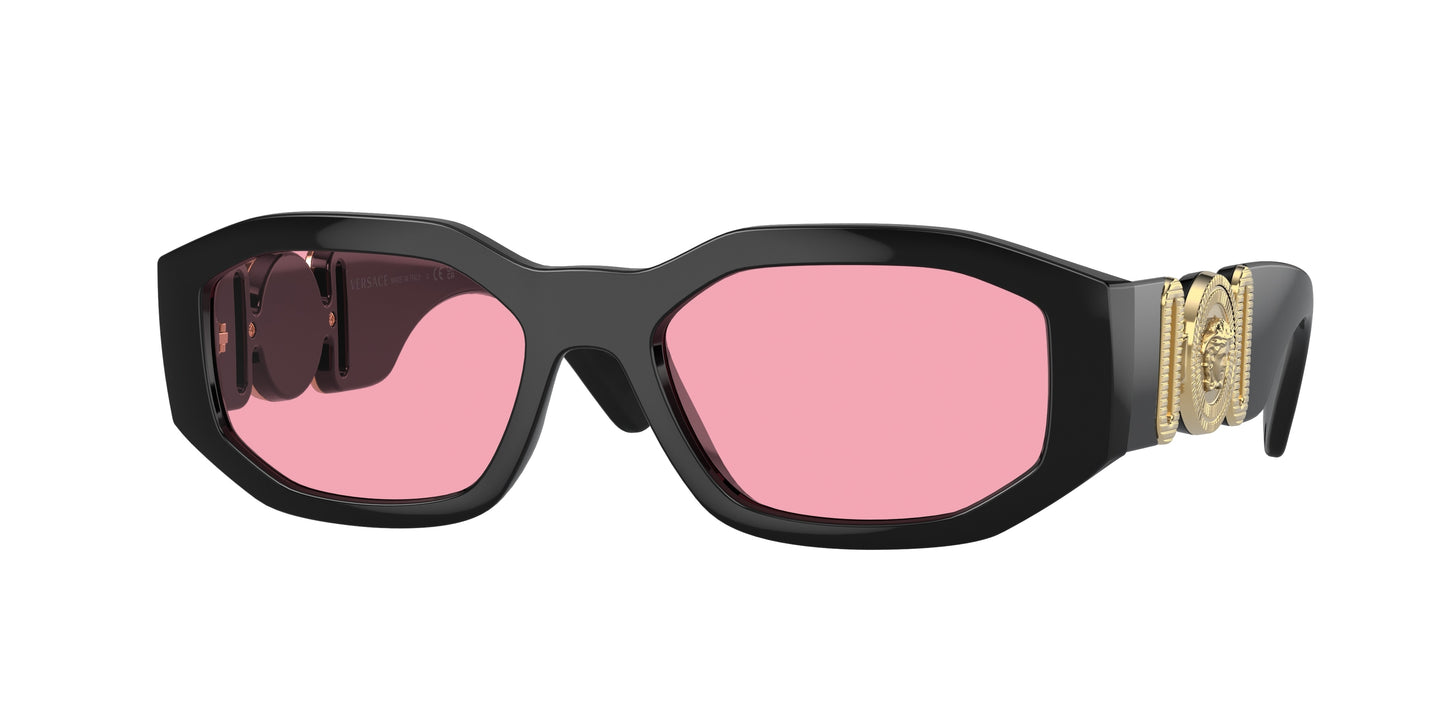 Versace VE4361 Irregular Sunglasses  GB1/84-Black 53-140-18 - Color Map Black