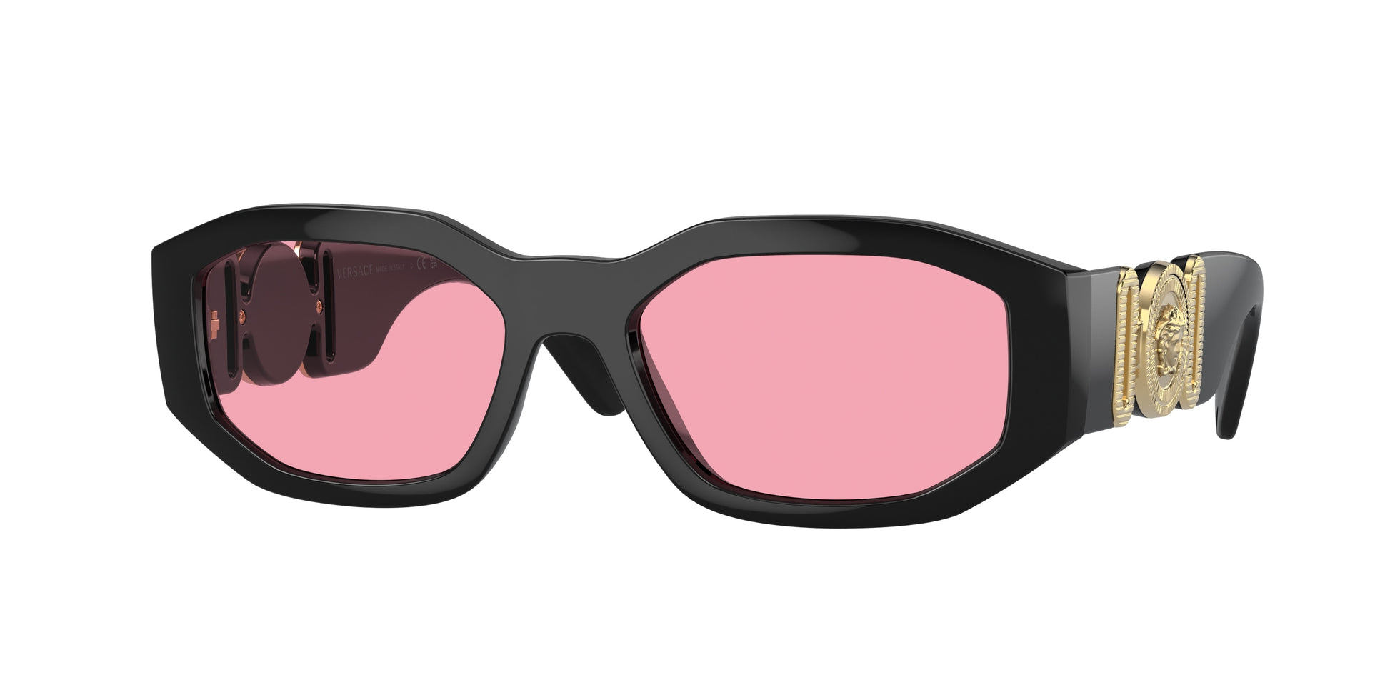 Versace VE4361 Irregular Sunglasses  GB1/84-Black 53-140-18 - Color Map Black