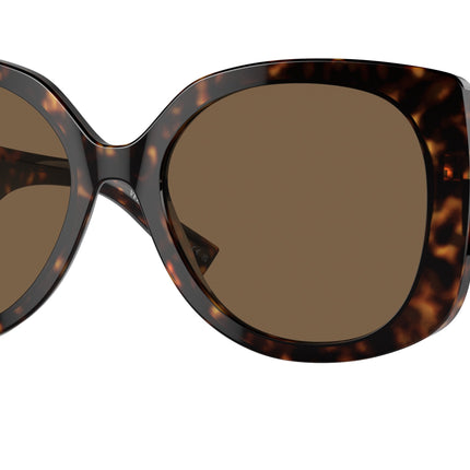 Versace VE4387 Rectangle Sunglasses  108/73-Havana 56-140-19 - Color Map Tortoise