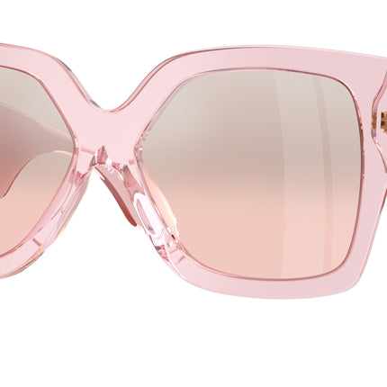 Versace VE4402 Rectangle Sunglasses  54727E-Transparent Pink 59-140-16 - Color Map Pink