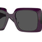 Versace VE4405 Rectangle Sunglasses  538487-Transparent Purple 54-140-22 - Color Map Violet