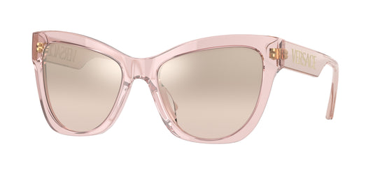 Versace VE4417U Cat Eye Sunglasses  53394E-Transparent Pink 56-140-19 - Color Map Pink