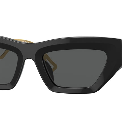 Versace VE4432U Irregular Sunglasses  GB1/87-Black 53-145-20 - Color Map Black