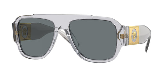 Versace VE4436U Pillow Sunglasses  530580-Transparent Grey 57-140-18 - Color Map Grey