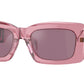 Versace VE4444U Rectangle Sunglasses  5355AK-Transparent Pink 54-140-21 - Color Map Pink