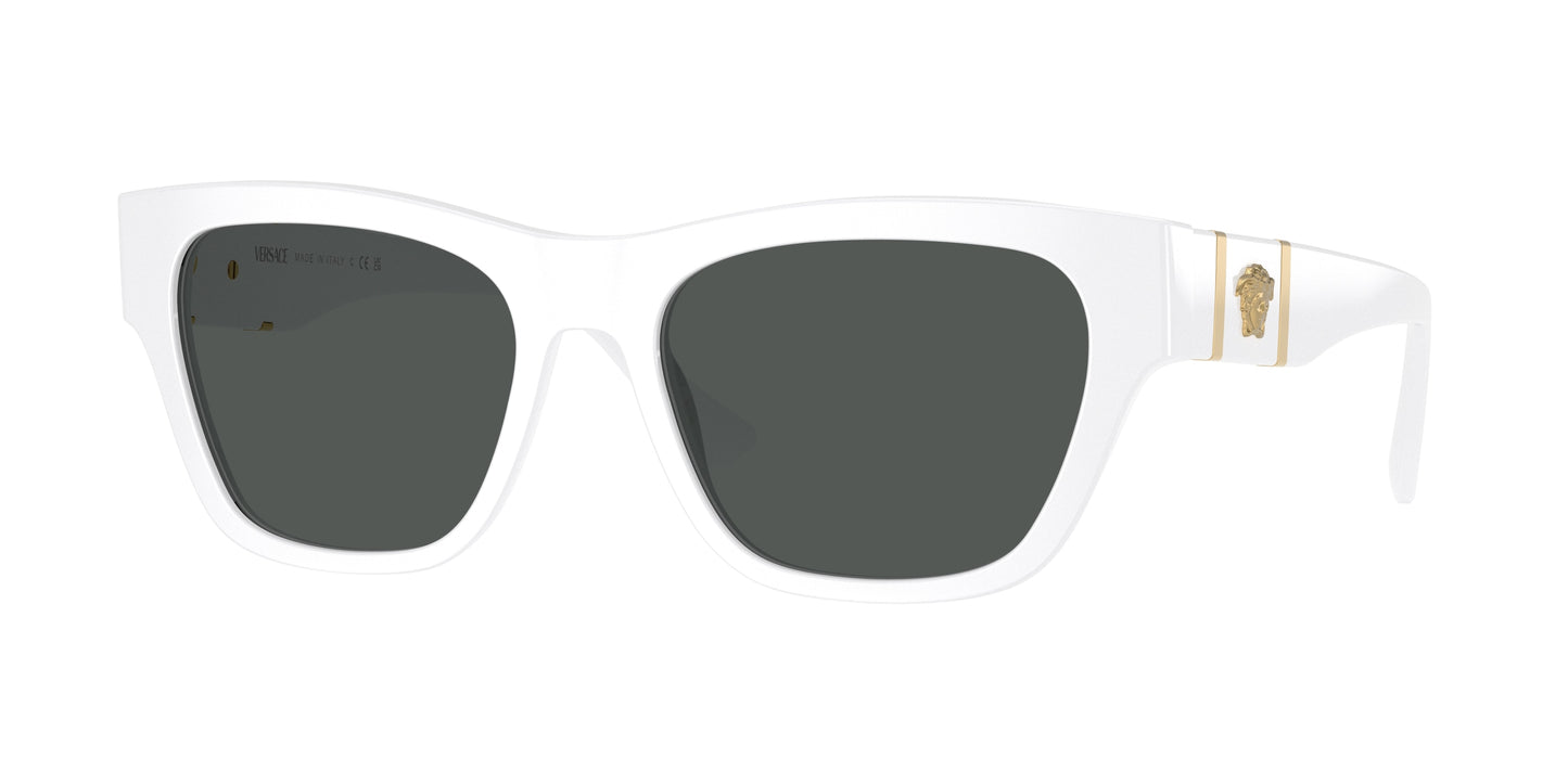 Versace VE4457 Square Sunglasses  314/87-White 55-145-18 - Color Map White