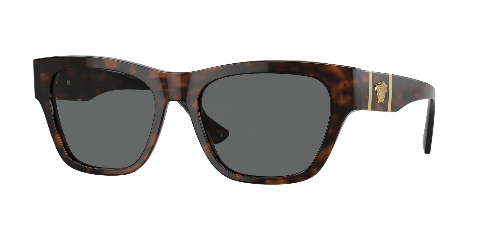 Versace VE4457 Square Sunglasses  542987-Havana 55-145-18 - Color Map Tortoise