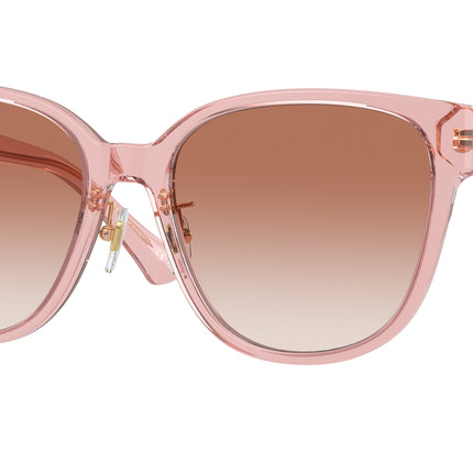 Versace VE4460D Square Sunglasses  543413-Peach Transparent 57-140-18 - Color Map Pink