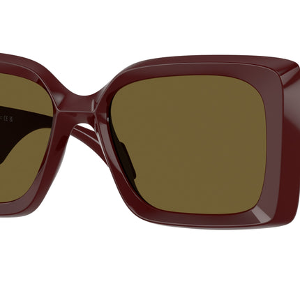 Versace VE4467U Irregular Sunglasses  546473-Dark Ruby 54-140-18 - Color Map Red