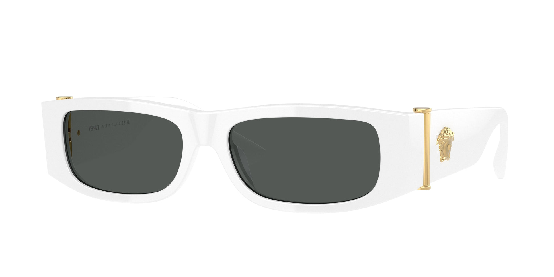 Versace VE4476U Rectangle Sunglasses  545987-White 55-135-16 - Color Map White