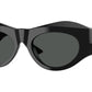 Versace VE4477U Irregular Sunglasses  536087-Black 52-135-19 - Color Map Black