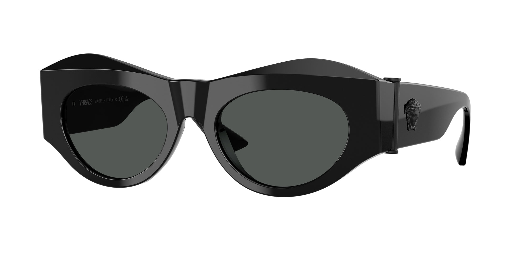Versace VE4477U Irregular Sunglasses  536087-Black 52-135-19 - Color Map Black