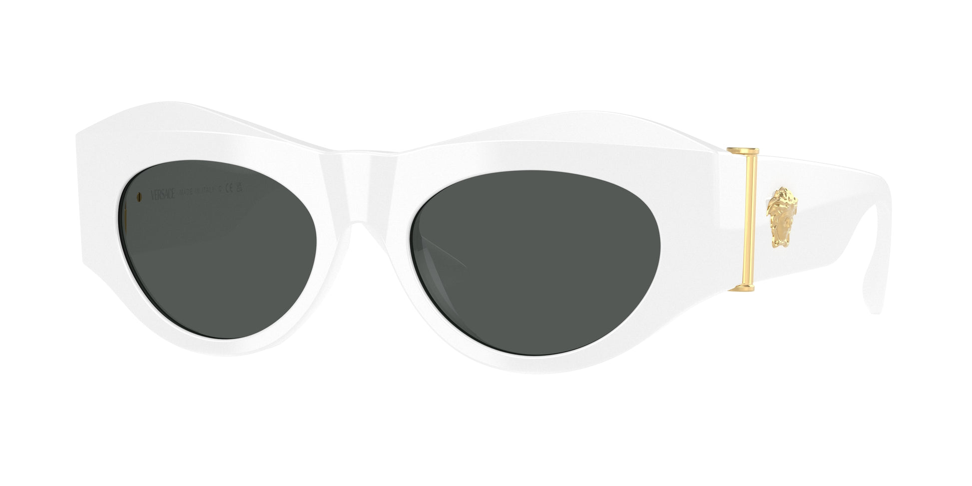 Versace VE4477U Irregular Sunglasses  545987-White 52-135-19 - Color Map White