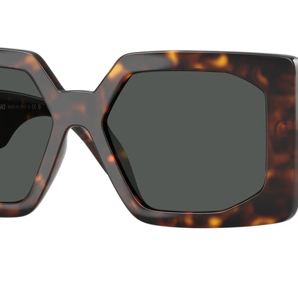 Versace VE4478U Square Sunglasses  108/87-Havana 55-140-17 - Color Map Tortoise