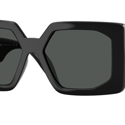 Versace VE4478U Square Sunglasses  GB1/87-Black 55-140-17 - Color Map Black