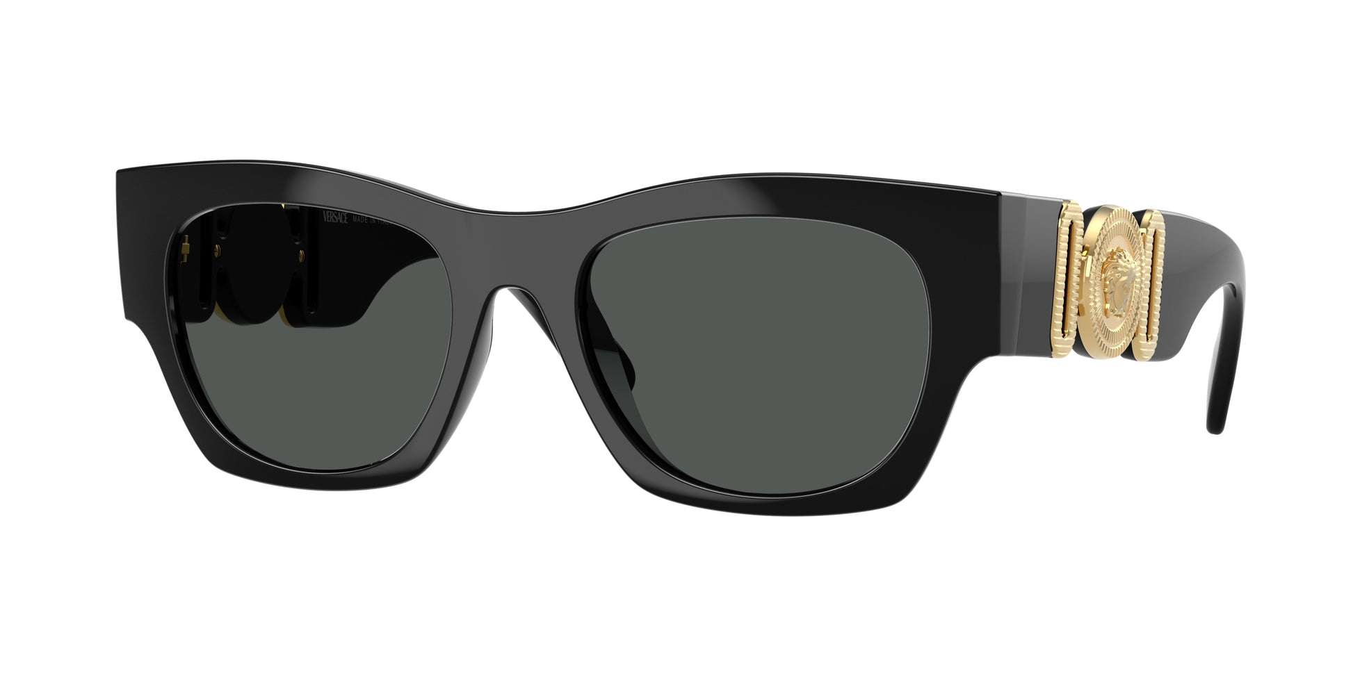 Versace VE4479U Pillow Sunglasses  GB1/87-Black 52-140-19 - Color Map Black