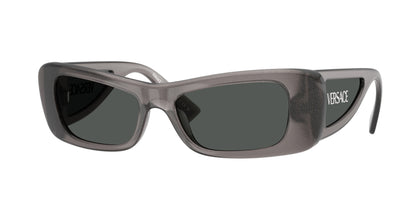Versace VE4481 Cat Eye Sunglasses  550287-Grey Glitter Transparent 54-135-17 - Color Map Grey