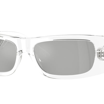 Versace VE4482 Rectangle Sunglasses  148/8V-Crystal 57-135-16 - Color Map Transparent