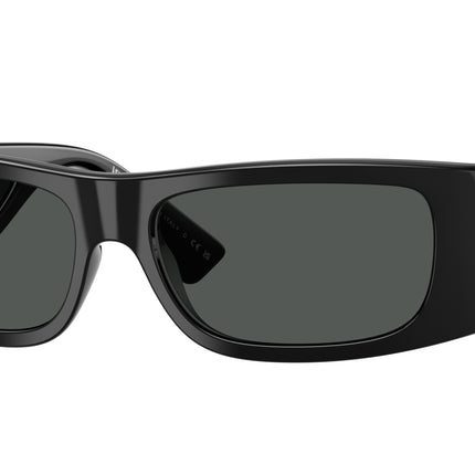 Versace VE4482 Rectangle Sunglasses  GB1/87-Black 57-135-16 - Color Map Black
