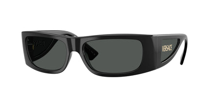 Versace VE4482 Rectangle Sunglasses  GB1/87-Black 57-135-16 - Color Map Black
