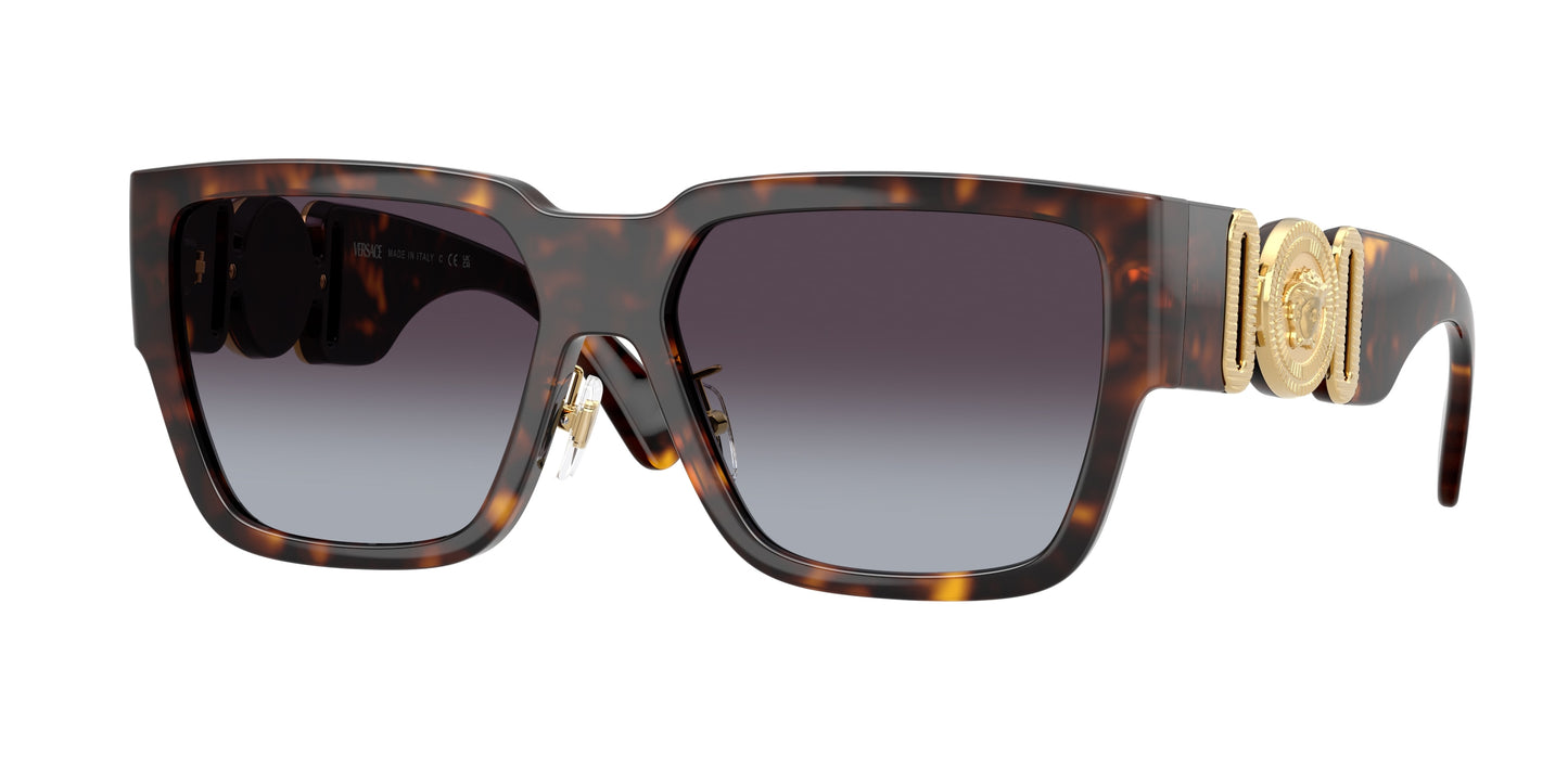 Versace VE4483D Square Sunglasses  108/8G-Havana 57-140-16 - Color Map Tortoise