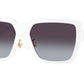 Versace VE4483D Rectangle Sunglasses  314/8G-White 57-140-16 - Color Map White