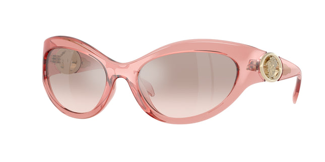 Versace VE4485 Oval Sunglasses  53228Z-Transparent Pink 59-125-19 - Color Map Pink