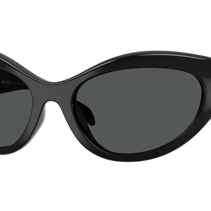 Versace VE4485 Oval Sunglasses  GB1/87-Black 59-125-19 - Color Map Black