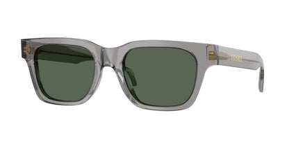 Versace VE4486F Square Sunglasses  551071-Dark Transparent Grey 52-140-19 - Color Map Grey