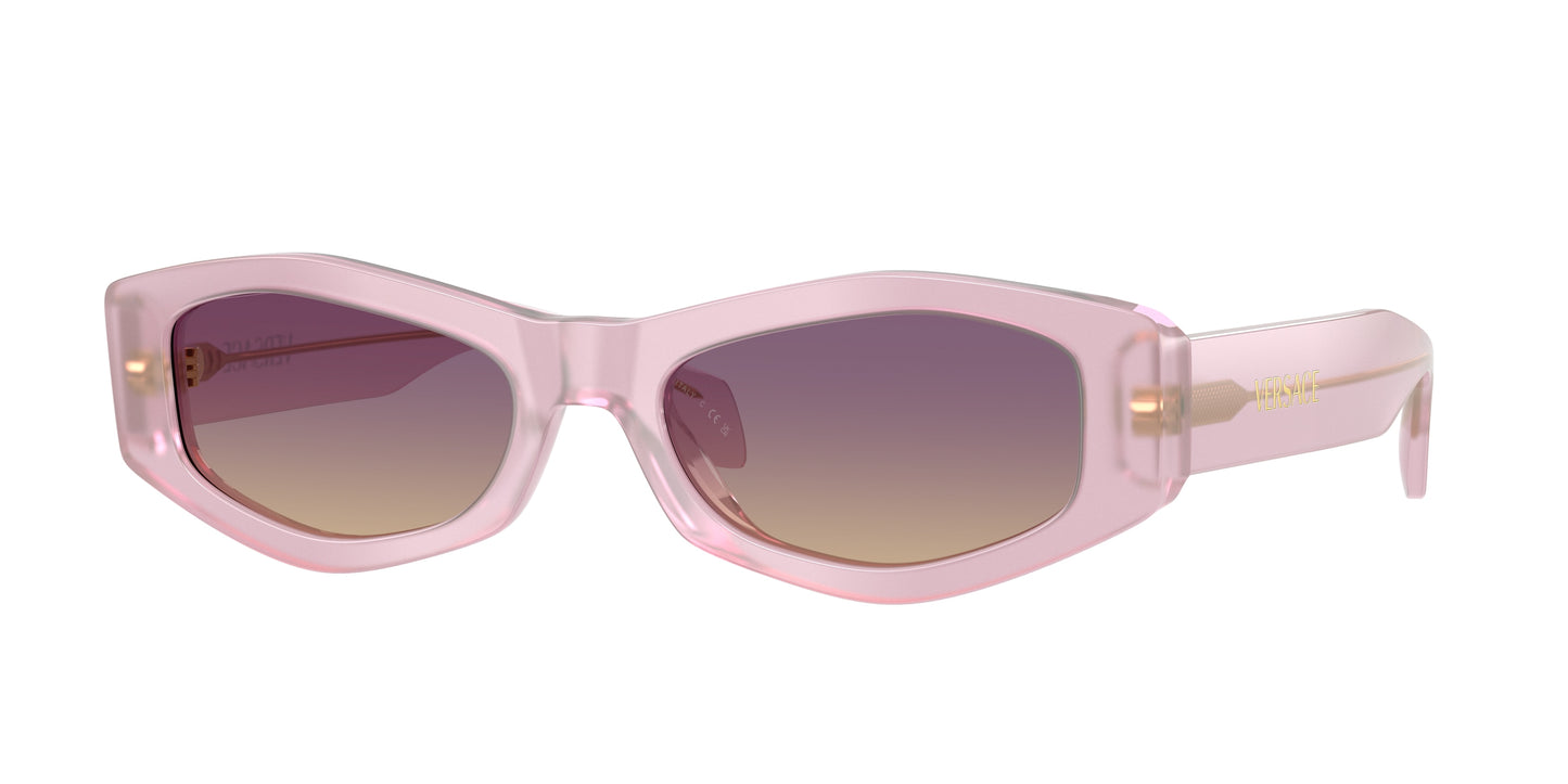 Versace VE4487 Irregular Sunglasses  551370-Opal Lillac 54-140-19 - Color Map Violet
