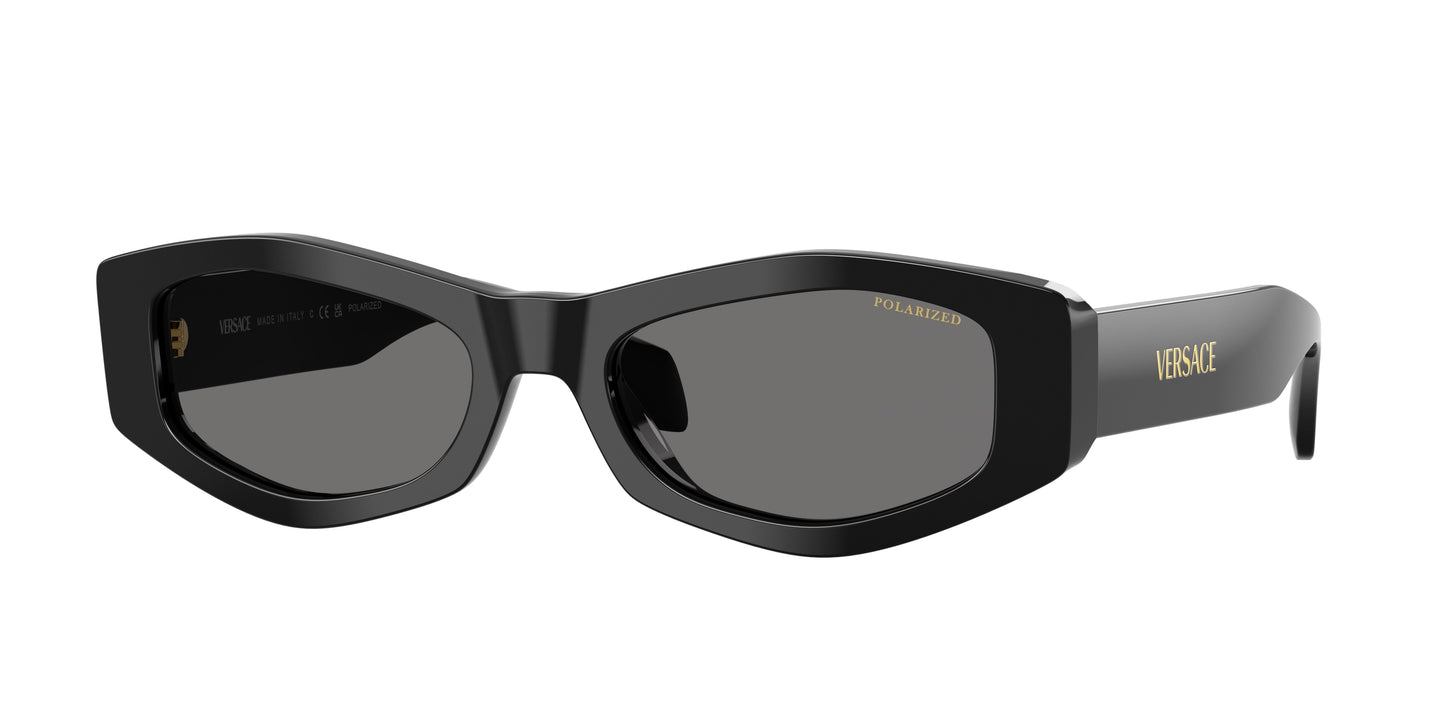 Versace VE4487 Irregular Sunglasses  GB1/81-Black 54-140-19 - Color Map Black