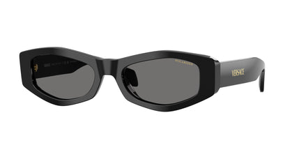 Versace VE4487 Irregular Sunglasses  GB1/81-Black 54-140-19 - Color Map Black