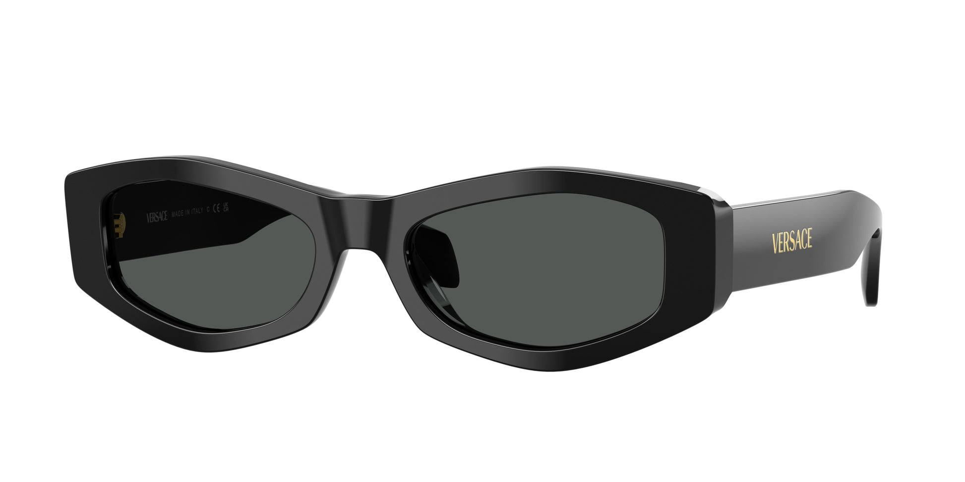 Versace VE4487 Irregular Sunglasses  GB1/87-Black 54-140-19 - Color Map Black