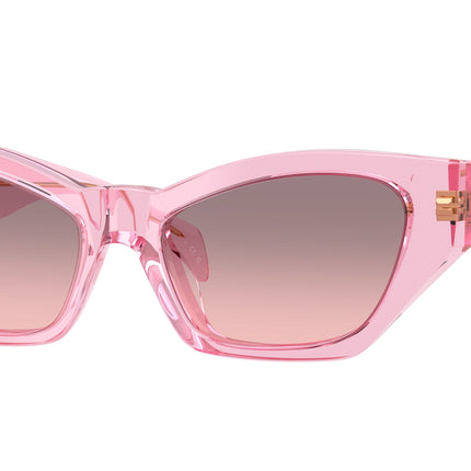 Versace VE4488U Cat Eye Sunglasses  53705M-Transparent Rose 53-140-17 - Color Map Pink