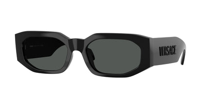 Versace VE4489U Irregular Sunglasses  536087-Black 55-140-18 - Color Map Black