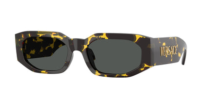 Versace VE4489U Irregular Sunglasses  552887-Brown Tortoise 55-140-18 - Color Map Tortoise