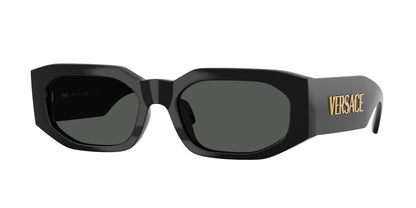 Versace VE4489U Irregular Sunglasses  GB1/87-Black 55-140-18 - Color Map Black