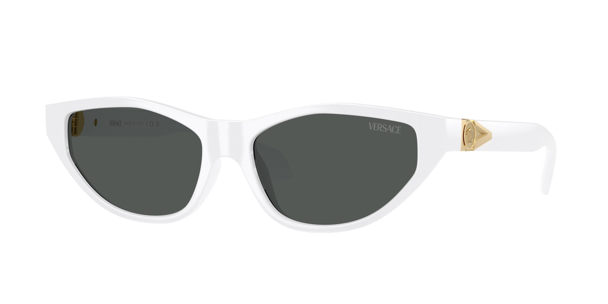 Versace VE4491U Cat Eye Sunglasses  314/87-White 55-140-16 - Color Map White