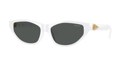 Versace VE4491U Cat Eye Sunglasses  314/87-White 55-140-16 - Color Map White