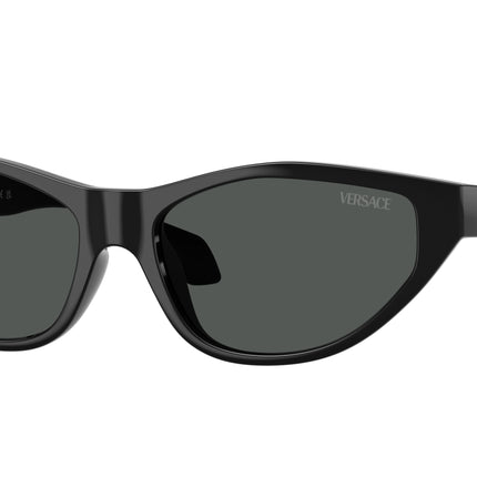 Versace VE4491U Cat Eye Sunglasses  GB1/87-Black 55-140-16 - Color Map Black