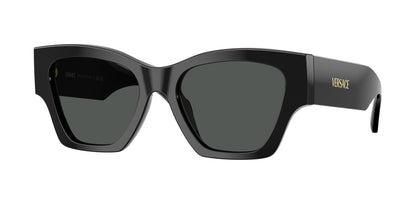 Versace VE4492U Square Sunglasses  GB1/87-Black 53-140-18 - Color Map Black
