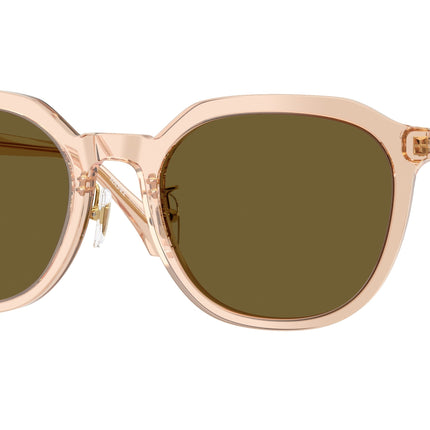 Versace VE4493D Phantos Sunglasses  551883-Transparent Light Brown 55-140-21 - Color Map Brown