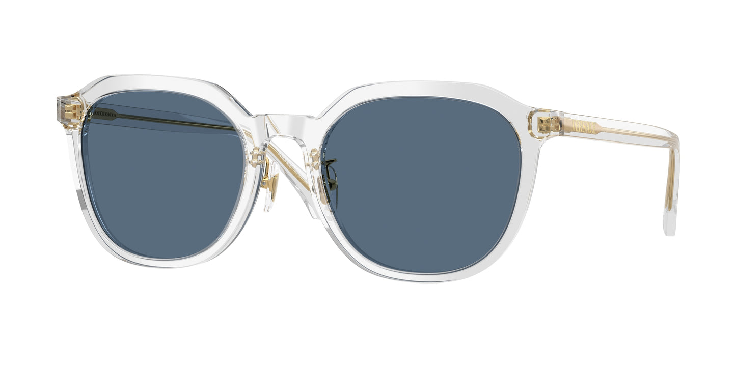 Versace VE4493D Phantos Sunglasses  551971-Transparent Grey 55-140-21 - Color Map Grey