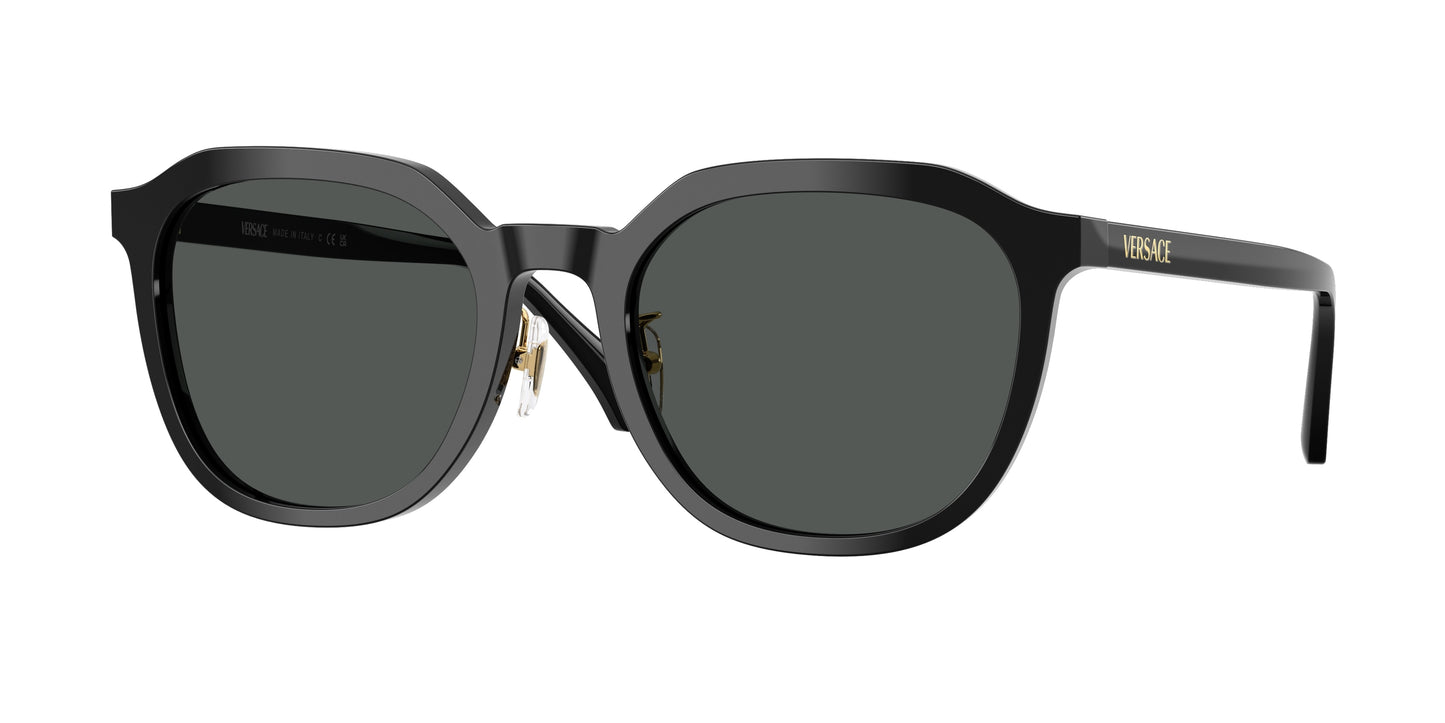 Versace VE4493D Phantos Sunglasses  GB1/87-Black 55-140-21 - Color Map Black