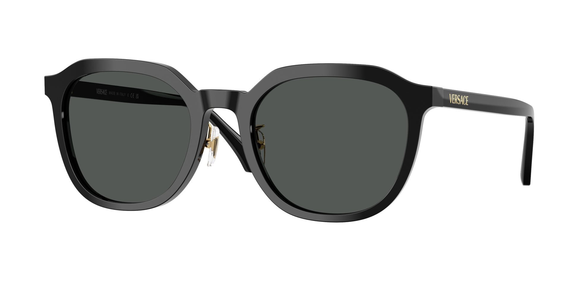 Versace VE4493D Phantos Sunglasses  GB1/87-Black 55-140-21 - Color Map Black