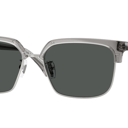 Versace VE4494D Square Sunglasses  593/87-Transparent Grey 56-140-17 - Color Map Grey