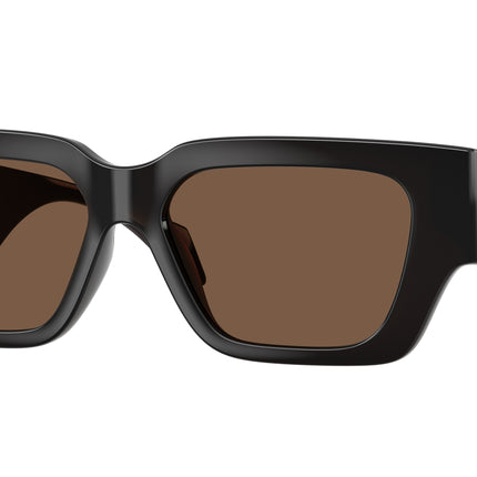 Versace VE4497U Square Sunglasses  554373-Transparent Brown 53-140-15 - Color Map Brown